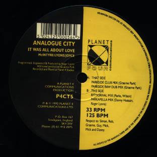 Analogue City - It Was All About Love (Remixes)