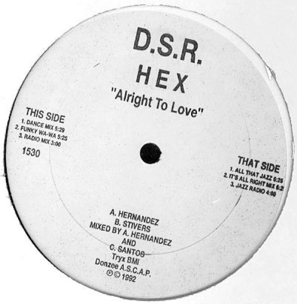 Hex , B.P. Johnson, Marcy Lee - Alright To Love