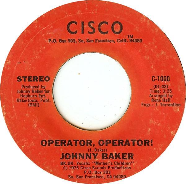 Johnny Baker  - Operator, Operator! / Accept Me As I Am