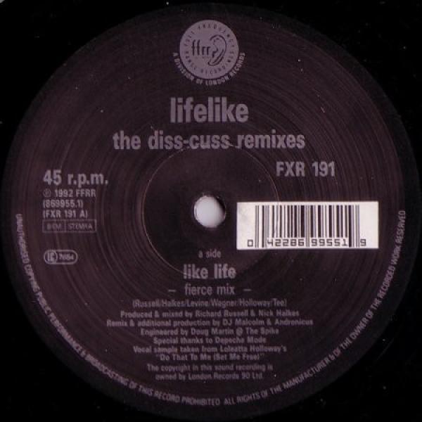 Lifelike  - Like Life (The Diss-Cuss Remixes)