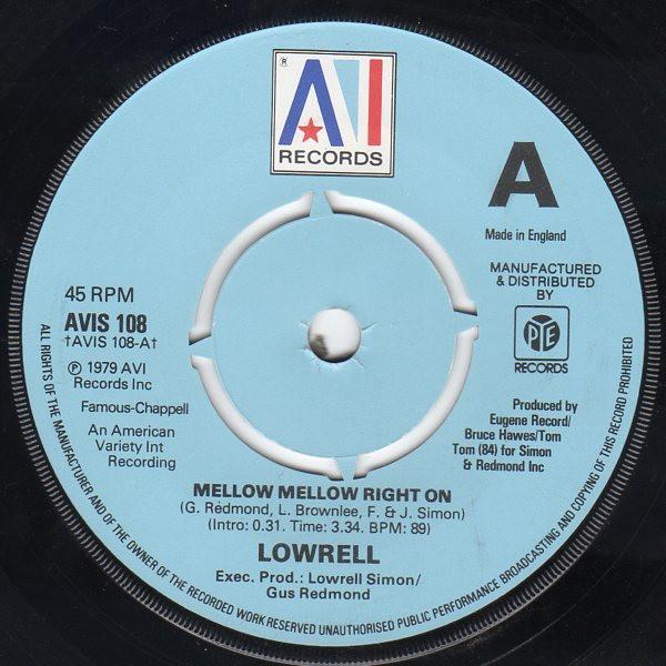 Lowrell Simon - Mellow Mellow Right On