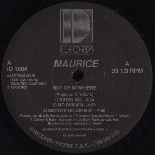 Maurice Joshua - Out Of Nowhere / Melody