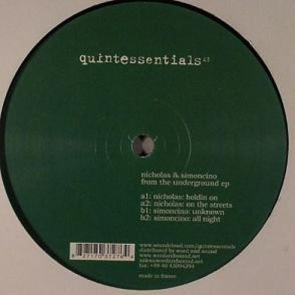 Nicholas , Simoncino - From The Underground EP